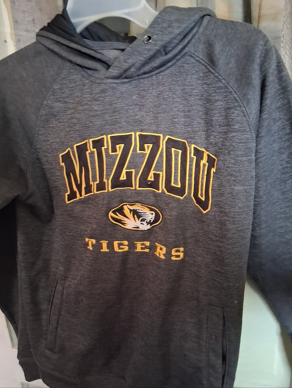 Tigers Youth Gray Hooded Sweatshirt